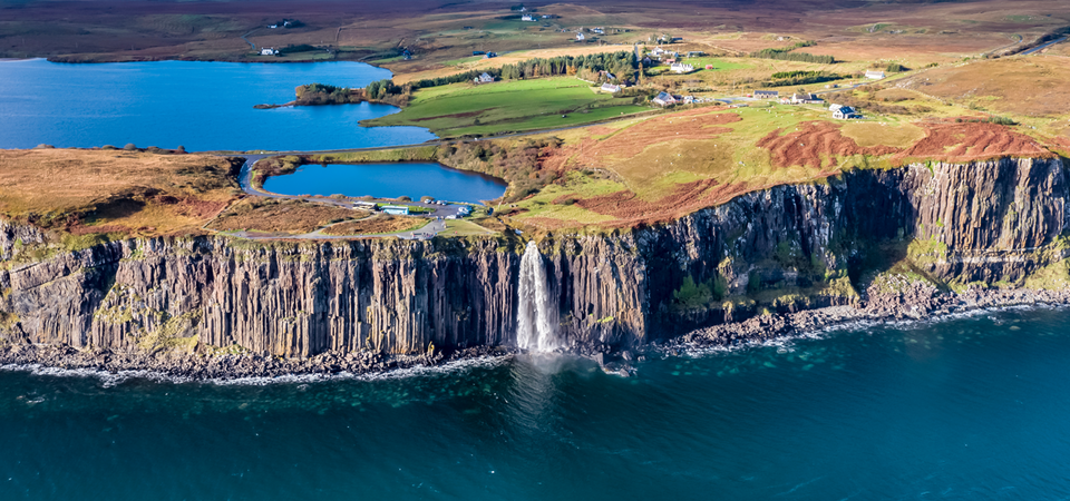 Cruising by Kilt Rock & Mealt Waterfall, Isle of Skye