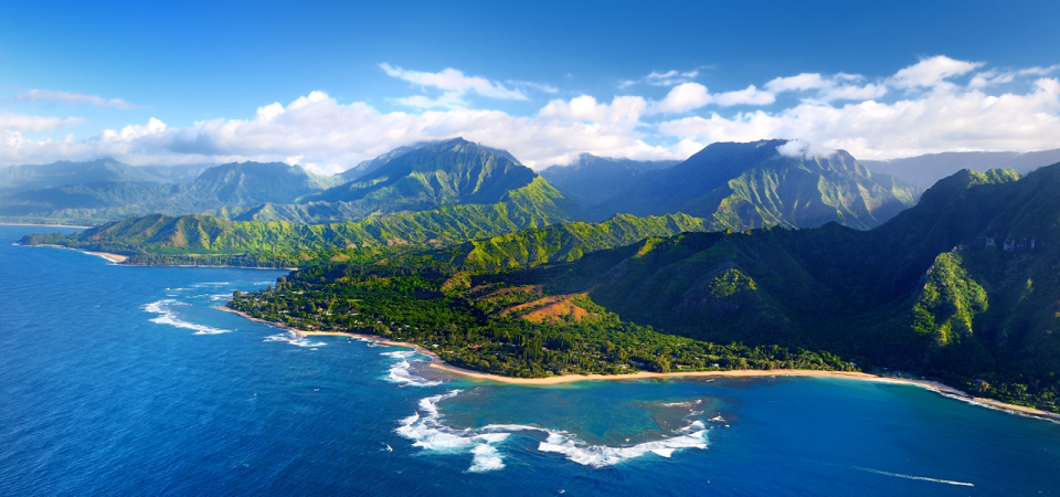 Cruising by the Napali Coast, Hawai'i