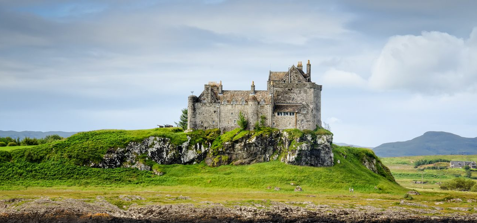 Cruising past Duart Castle, Scotland