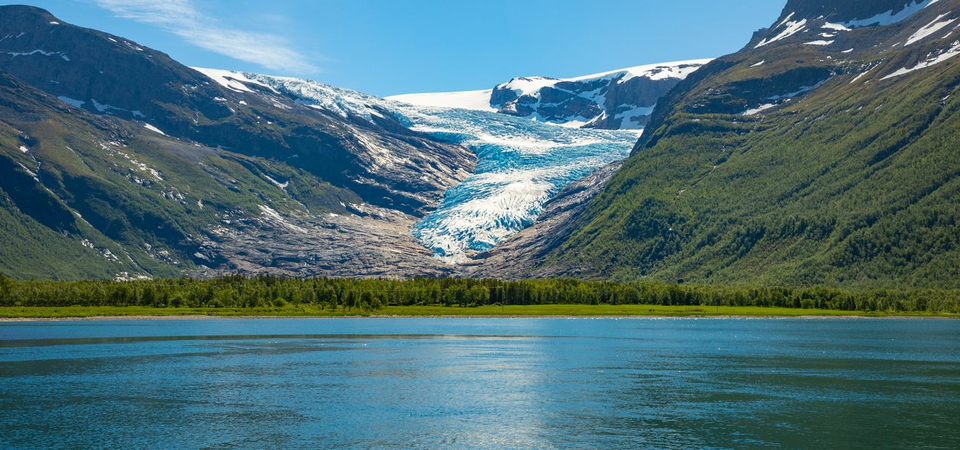 Svartisen Glacier (Black Glacier) (Cruising)