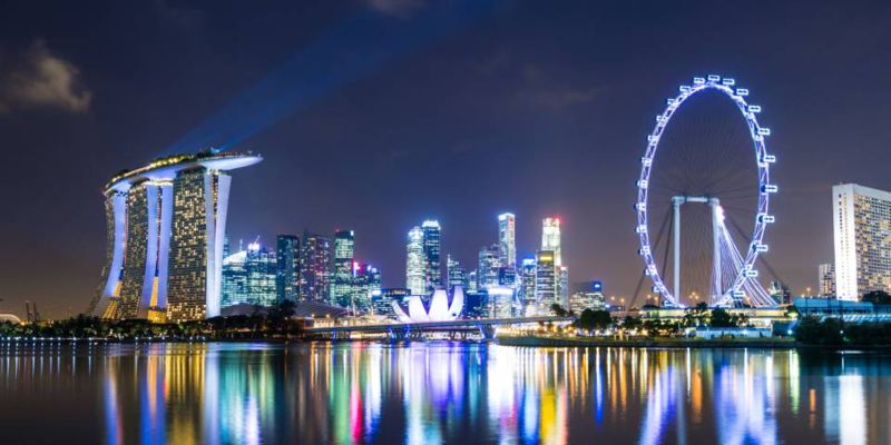 Singapore at night