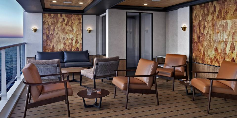 Outdoor Cigar Lounge at Malt Whisky Bar