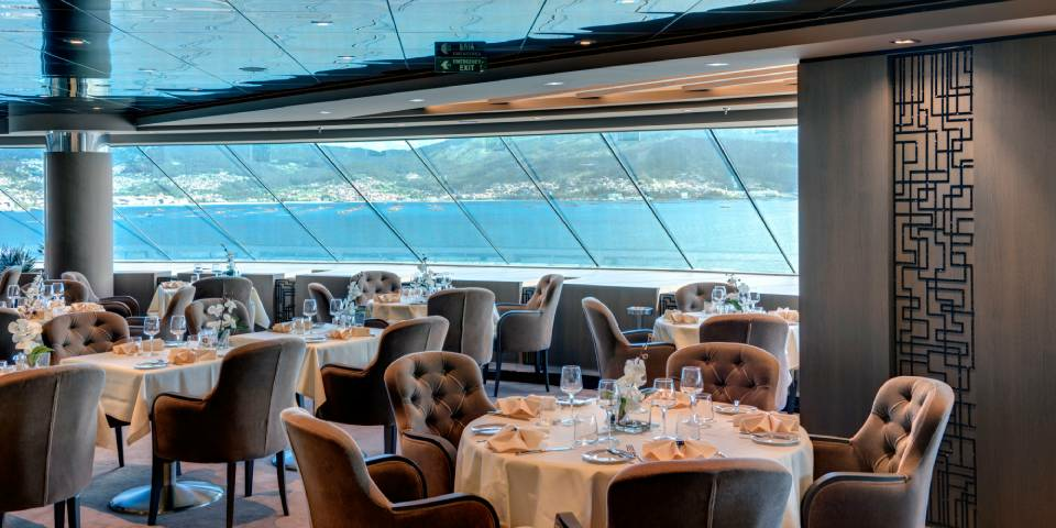 The MSC Yacht Club Restaurant is an exclusive and private venue reserved only for you with spectacular sea views.