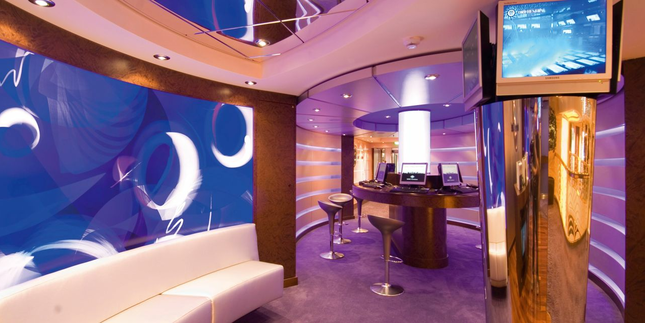 To keep updated on the latest news, social media or sending your holiday photos to loved ones is, take a visit to the Internet Café and stay connected throughout your voyage