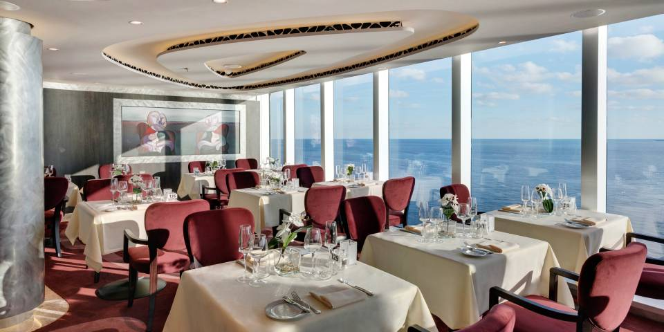 The MSC Yacht Club Restaurant is an exclusive and private venue reserved only for you with spectacular sea views.