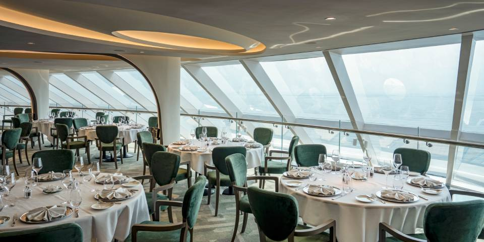 The MSC Yacht Club Restaurant is an exclusive and private venue reserved only for you with spectacular sea views.
