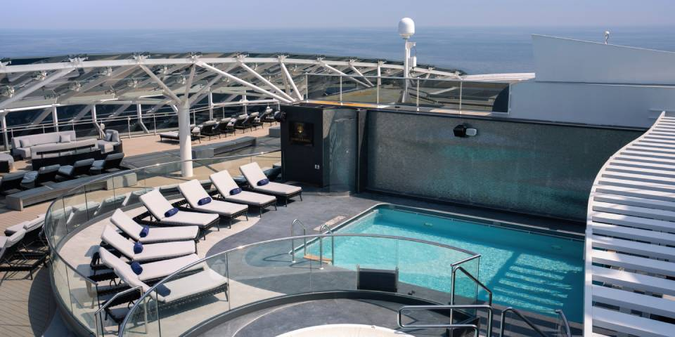 In the MSC Yacht Club you are provided with exceptional service, including fresh towels and cleaning sunglasses while enjoying the One Pool.