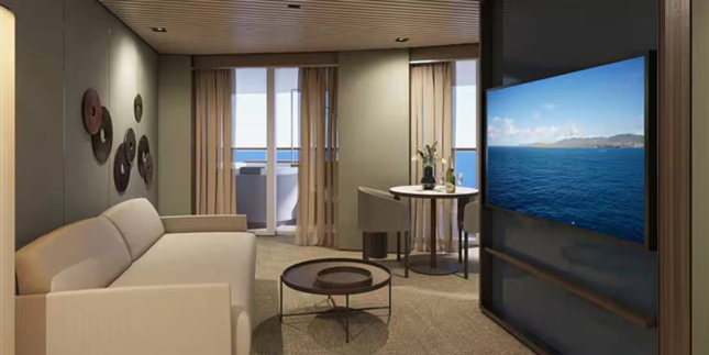 The Haven Aft-Facing Owner's Suite with Master Bedroom & Large Balcony