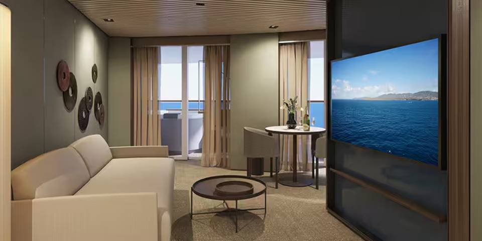 The Haven Aft-Facing Owner's Suite with Master Bedroom & Large Balcony