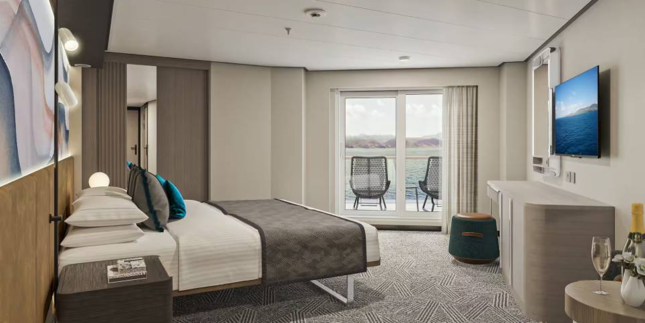 Aft-Facing Suite with Large Balcony - sleeps up to 2