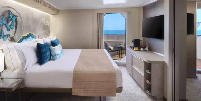 Forward-Facing Suite With Master Bedroom & Large Balcony