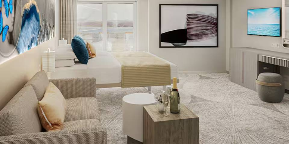 Forward-Facing Club Balcony Suite With Large Balcony