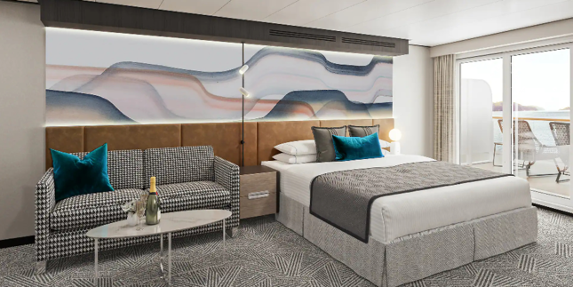 Aft-Facing Suite with Large Balcony - sleeps up to 4