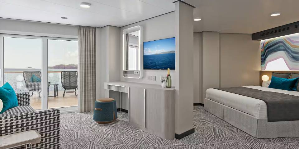 Aft-Facing Suite with Large Balcony - sleeps up to 4