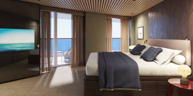 The Haven Aft-Facing Owner's Suite with Master Bedroom & Large Balcony