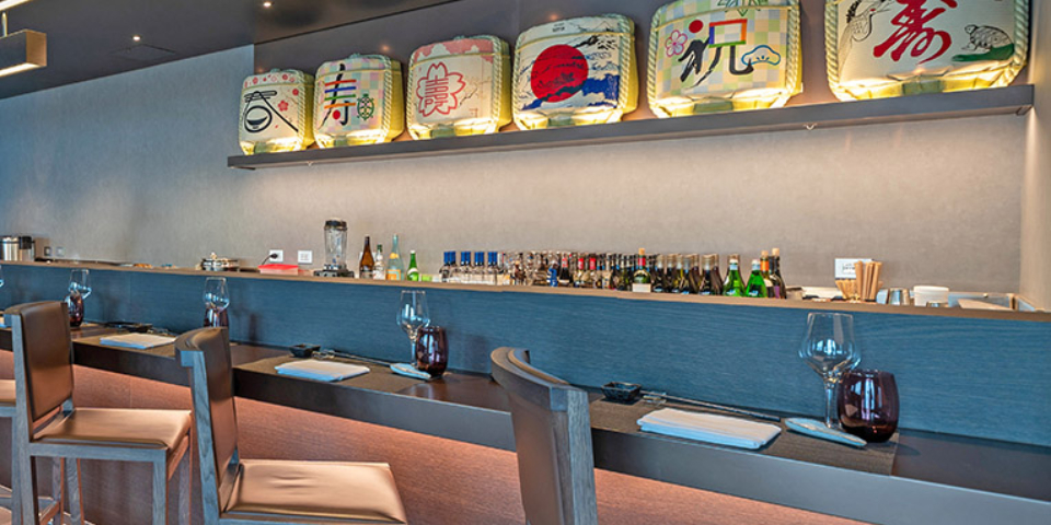 Koko's Saké Bar offers a contemporary take on traditional Japanese saké. Featuring 14 premium varieties, you can savour saké in innovative cocktails, enjoy it cold as a pre-dinner delight, or sip it hot to cleanse your palate after a satisfying meal.