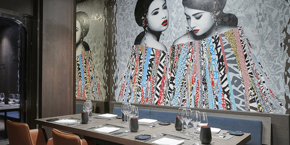 Experience vibrant contemporary Asian fusion cuisine celebrating diverse flavours. Up to 26 guests can dine on traditional ingredients and innovative techniques in a luxurious setting, with share plates and traditional Japanese-inspired sunken seating.