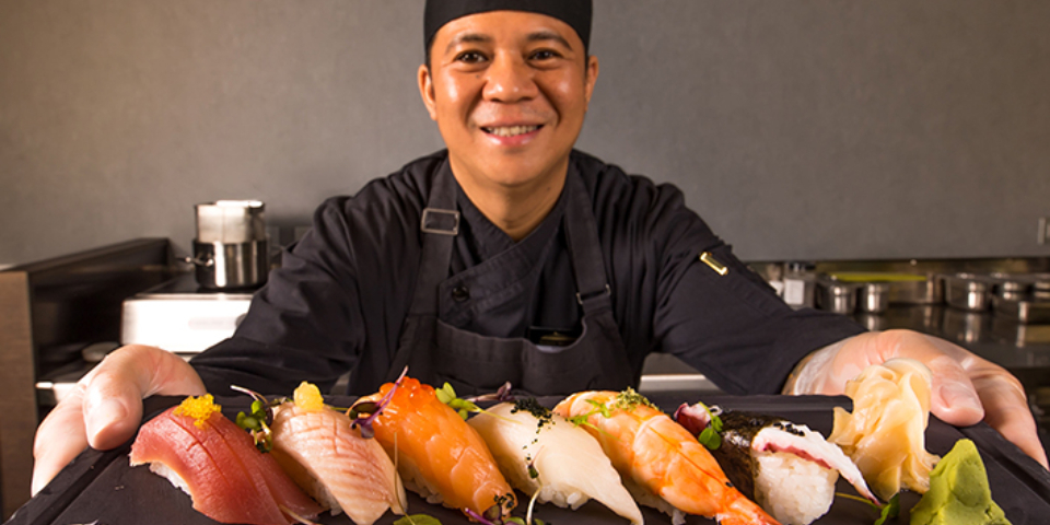 Experience fresh sushi crafted by skilled chefs, featuring vegan salmon and tuna. Dine with up to 18 guests, enjoying ocean views from the benchtop or bar as chefs prepare your meal.