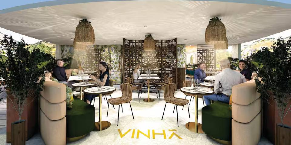 Vinha: Vinha's open in the evenings for dinner. There’s full waiter service, and the menu focuses on dishes with a local flavour.